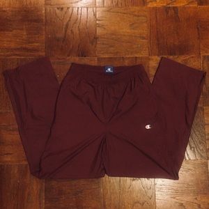 Burgundy Champion sweat pants